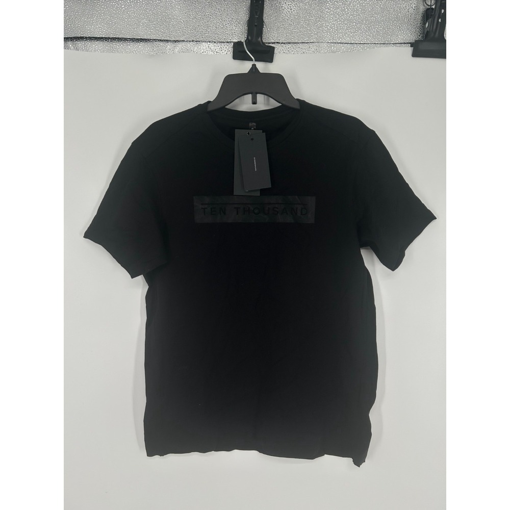 Ten Thousand Essential T Shirt Mens Medium Black Short Sleeve Crew Neck Logo Tee